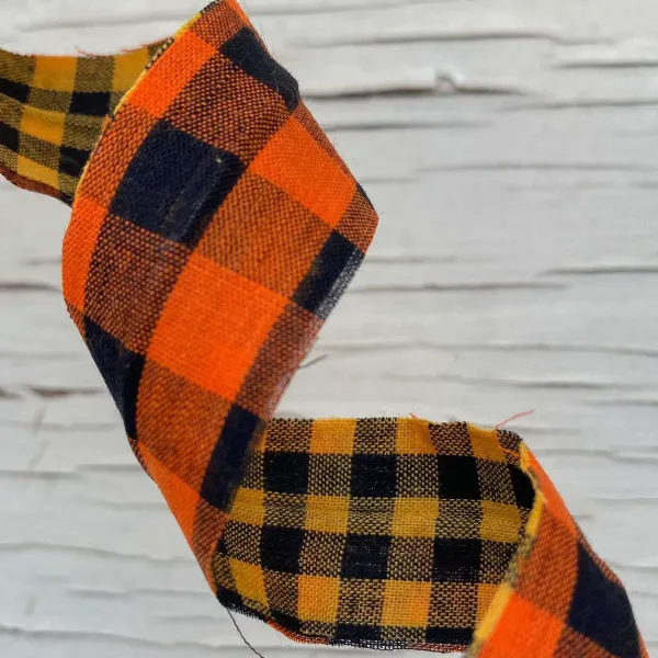 Sprays^Liberty Floral Double Sided Plaid Frizzy Spray