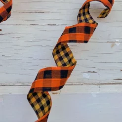 Sprays^Liberty Floral Double Sided Plaid Frizzy Spray