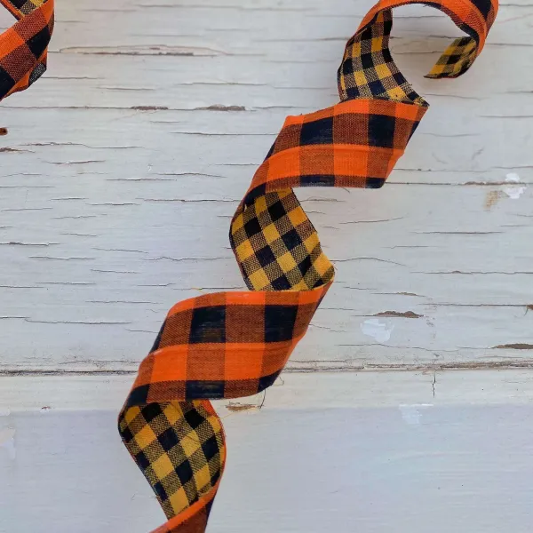 Sprays^Liberty Floral Double Sided Plaid Frizzy Spray