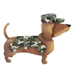 Table Decor^The Round Top Collection Dress Up Pet, Camo Costume