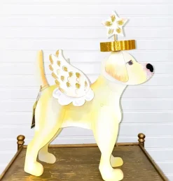 Table Decor^The Round Top Collection Dress Up Pet, Yellow Lab