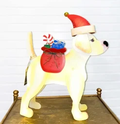 Table Decor^The Round Top Collection Dress Up Pet, Yellow Lab