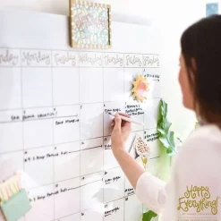 Hanging Decor^Happy Everything Dry Erase Big Calendar By !