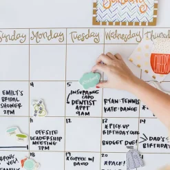 Hanging Decor^Happy Everything Dry Erase Big Calendar By !