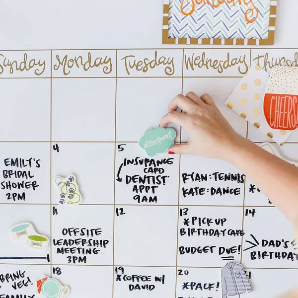 Hanging Decor^Happy Everything Dry Erase Big Calendar By !