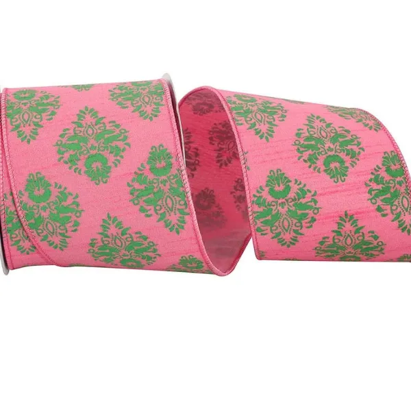 Ribbon^Reliant Ribbon Dupioni Florentine Wired Edge Ribbon, 4" X 10Yd