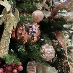 Ball Ornaments^Farrisilk Dusty Rose Shiny Ornament, 8"