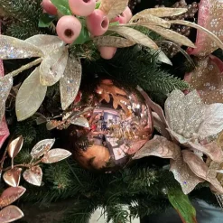Spring^Farrisilk Dusty Rose Shiny Ornament, 6