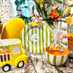 Table Decor^Coton Colors Easter Truck Embellishment Plate By Happy Everything!