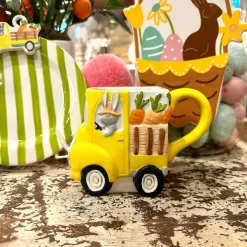 Kitchen & Dining^Happy Everything Easter Truck Shaped Mug By !