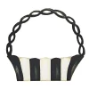 Diy Containers^The Round Top Collection Elegant Black & White Basket, Short