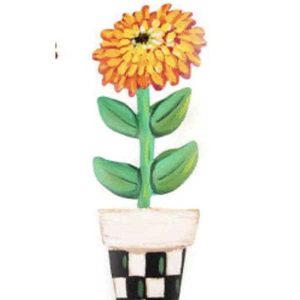 Focal Points^The Round Top Collection Elegant Zinnia Pot