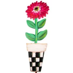 Table Decor^The Round Top Collection Elegant Zinnia Pot