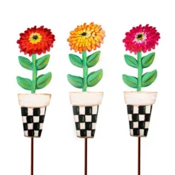 Wall Decor^The Round Top Collection Elegant Zinnia Pot