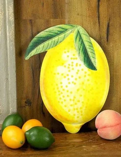 Table Decor^Craig Bachman Embossed Watercolor Lemon