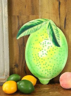 Table Decor^Craig Bachman Embossed Watercolor Lime