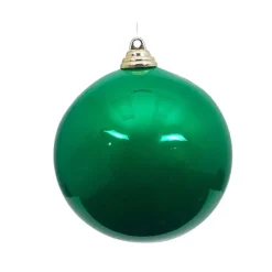 St. Patrick's Day^Farrisilk Emerald Green Candy Apple Finish Ball, 4"