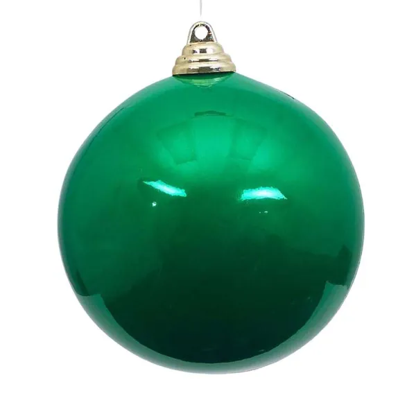 St. Patrick's Day^Farrisilk Emerald Green Candy Apple Ball Ornament, 8"