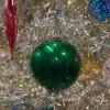 St. Patrick's Day^Farrisilk Emerald Green Shiny Ball Ornament, 6"
