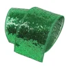 Ribbon^Farrisilk Emerald Sequin Luster Ribbon 4"X10Yd