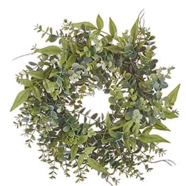 Spring^RAZ Eucalyptus And Berry Mini Wreath