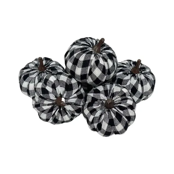 Home Accents^Liberty Floral Fabric Pumpkins In A Bag-Set Of 6