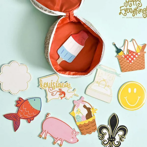Mardi Gras^Happy Everything Fancy Fleur Big Attachment By !