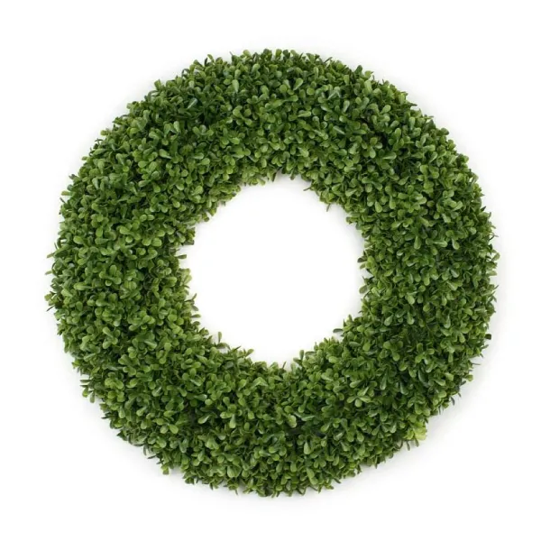 Spring^Mills Floral Company Faux Boxwood Round Wreath, 20"