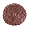 Kitchen & Dining^Beatriz Ball Faux Wicker Placemats, Brown