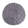 Spring^Beatriz Ball Faux Wicker Placemats, Gray
