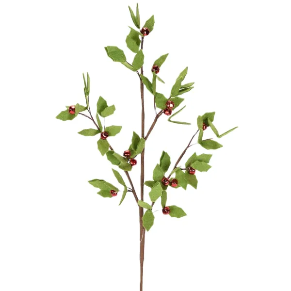 Floral^Direct Export Co. Felt Holly Berry Spray