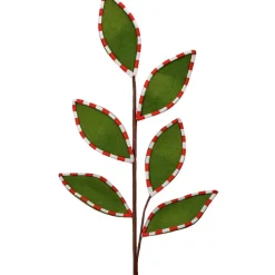 Sprays^Regency Felt Leaf With Peppermint Edge Spray