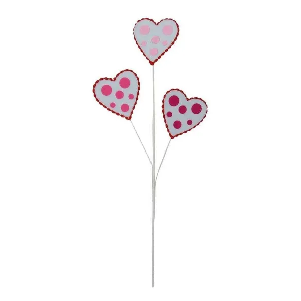 Floral^Craig Bachman Felt Polkadot Heart Spray, 24.5"