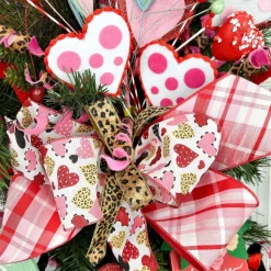 Floral^Craig Bachman Felt Polkadot Heart Spray, 24.5