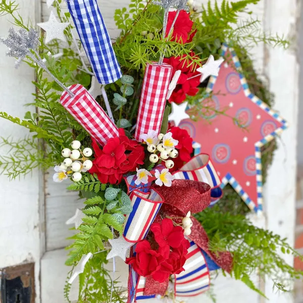 Floral^Liberty Floral Festive Fourth Of July Floral Spray