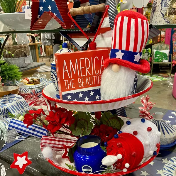Floral^Liberty Floral Festive Fourth Of July Floral Spray