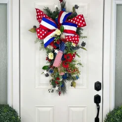 Door Decor^* Firecracker Blooms Teardrop