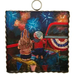 Wall Decor^The Round Top Collection Firework Watch Party Mini Gallery Art