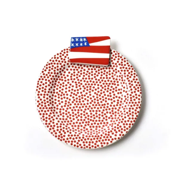 Kitchen & Dining^Coton Colors Flag Embellishment Plate By Happy Everything!