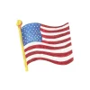 Table Decor^The Round Top Collection Flag Magnet