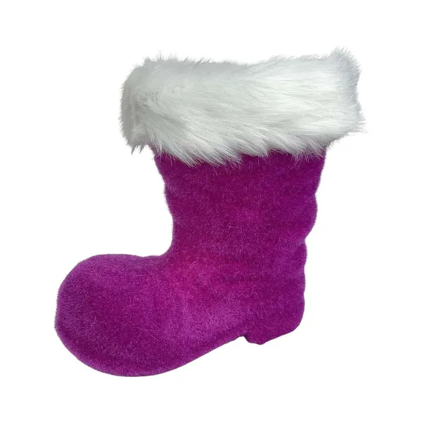 Table Decor^180 Degrees Flocked Boot, 8"
