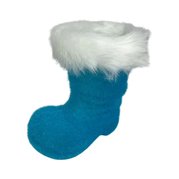 Table Decor^180 Degrees Flocked Boot, 6"