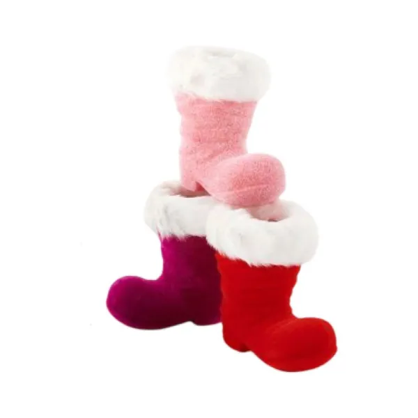 Figurines^180 Degrees Flocked Boot, 8"