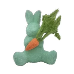 Home Accents^180 Degrees Flocked Bunny With Carrot