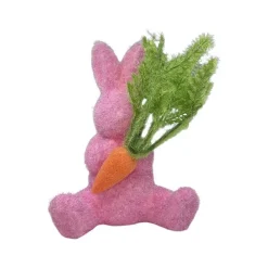 Home Accents^180 Degrees Flocked Bunny With Carrot