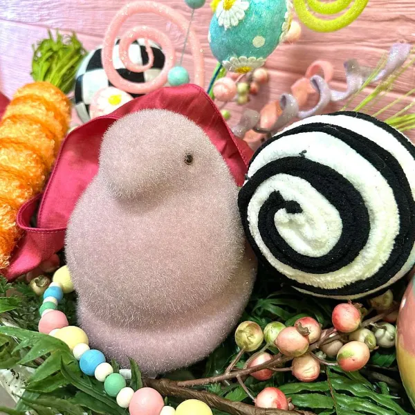 Home Accents^180 Degrees Flocked Chick Peeps, 6"