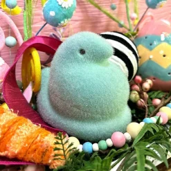 Table Decor^180 Degrees Flocked Chick Peeps, 6