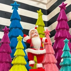 Figurines^180 Degrees Flocked Christmas Tree