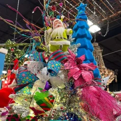 Table Decor^180 Degrees Flocked Christmas Tree