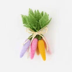 Home Accents^180 Degrees Flocked Colored Carrot Cluster